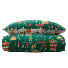 Load image into Gallery viewer, Christmas Fairground Duvet and Pillowcase Set