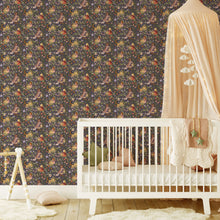 Load image into Gallery viewer, Nocturnal Garden Dark Wallpaper Rolls