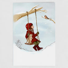 Load image into Gallery viewer, Snowy Swing Greeting Card