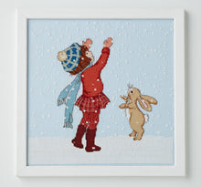 Load image into Gallery viewer, Catching Snow Christmas Cross Stitch Pattern