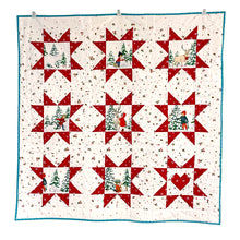 Load image into Gallery viewer, Christmas Star Quilt Sewing Pattern Download
