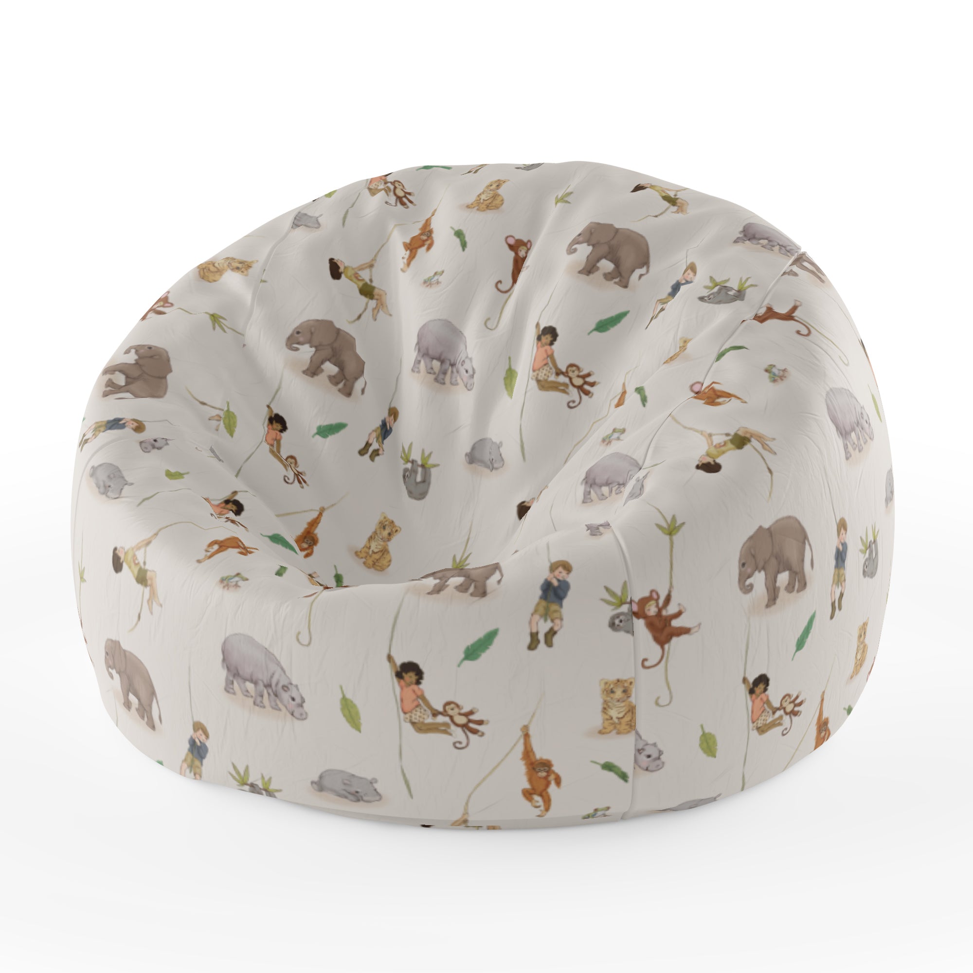 Beanbag Jungle Jazz off White -   Bean bag, Getting cozy, Beautiful  print