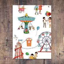 Load image into Gallery viewer, Fairground Wallpaper Sample
