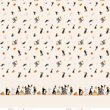 Load image into Gallery viewer, Halloween Parade Double Border Organic Cotton Fabric

