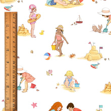 Load image into Gallery viewer, &quot;Seaside Play&quot; White -  Michael Miller Fabrics
