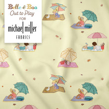 Load image into Gallery viewer, &quot;Beach Umbrellas&quot; Yellow -  Michael Miller Fabrics

