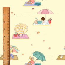 Load image into Gallery viewer, &quot;Beach Umbrellas&quot; Yellow -  Michael Miller Fabrics
