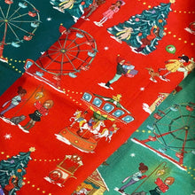 Load image into Gallery viewer, Christmas Fairground Organic Cotton Fabric
