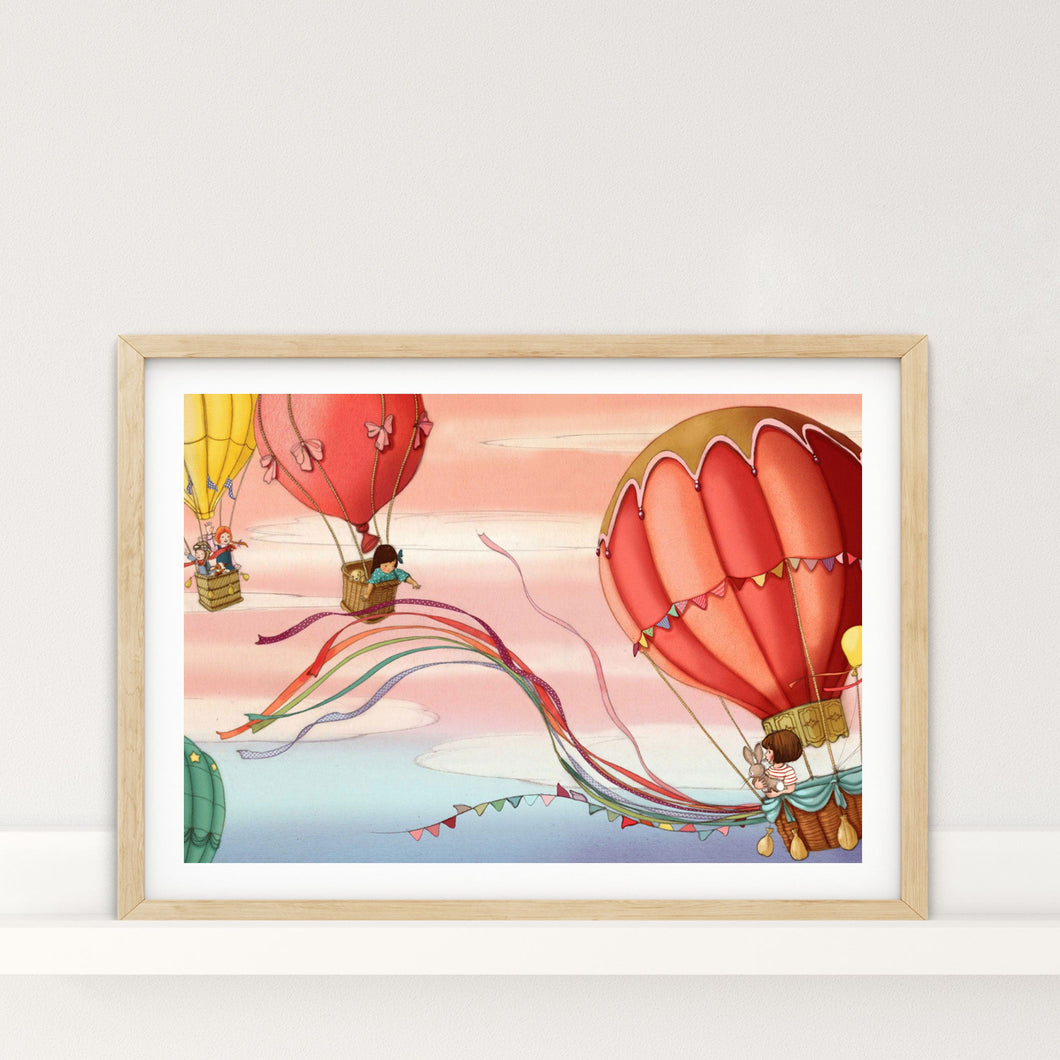 Balloon Adventure Art Print Studio Clearance