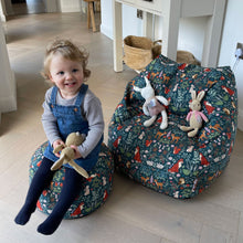Load image into Gallery viewer, Kids Snuggle Chair Beanbag + Footstool Bundle - Jungle
