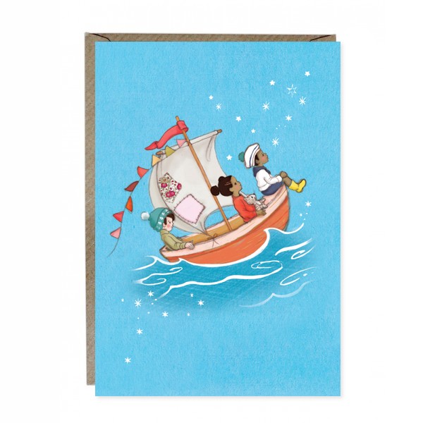 Sail Boat Dreams Card