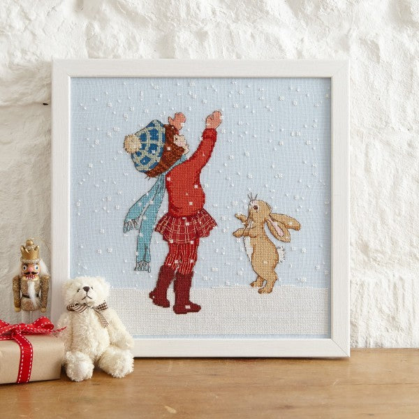 Catching Snow Christmas Cross Stitch Pattern