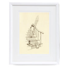 Load image into Gallery viewer, Up The Stairs We Go Art Print
