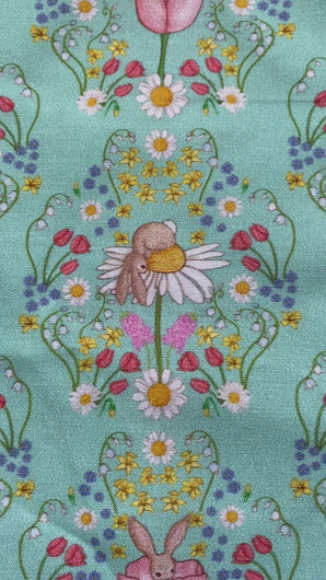 panning video showing details of spring damask fabric