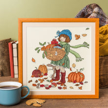 Load image into Gallery viewer, Autumn Leaves Cross Stitch Pattern
