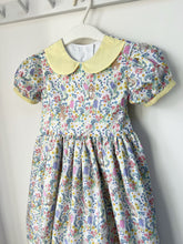 Load image into Gallery viewer, spring party dress in spring chicken fabric by belle and boo
