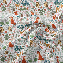 Load image into Gallery viewer, Midnight Forest White Fabric
