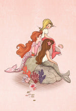 Load image into Gallery viewer, Mermaid Rock Art Print
