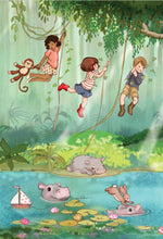 Load image into Gallery viewer, Hippo Lake Art Print
