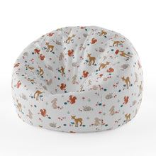 Load image into Gallery viewer, Kids Beanbag - Forest Friends White
