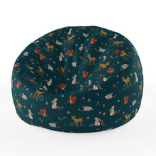 Load image into Gallery viewer, Kids Beanbag - Forest Friends Teal
