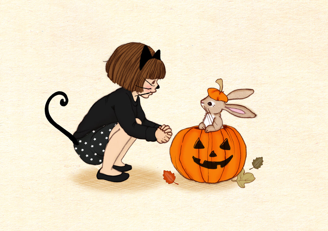 Halloween Friends Downloadable Art Print