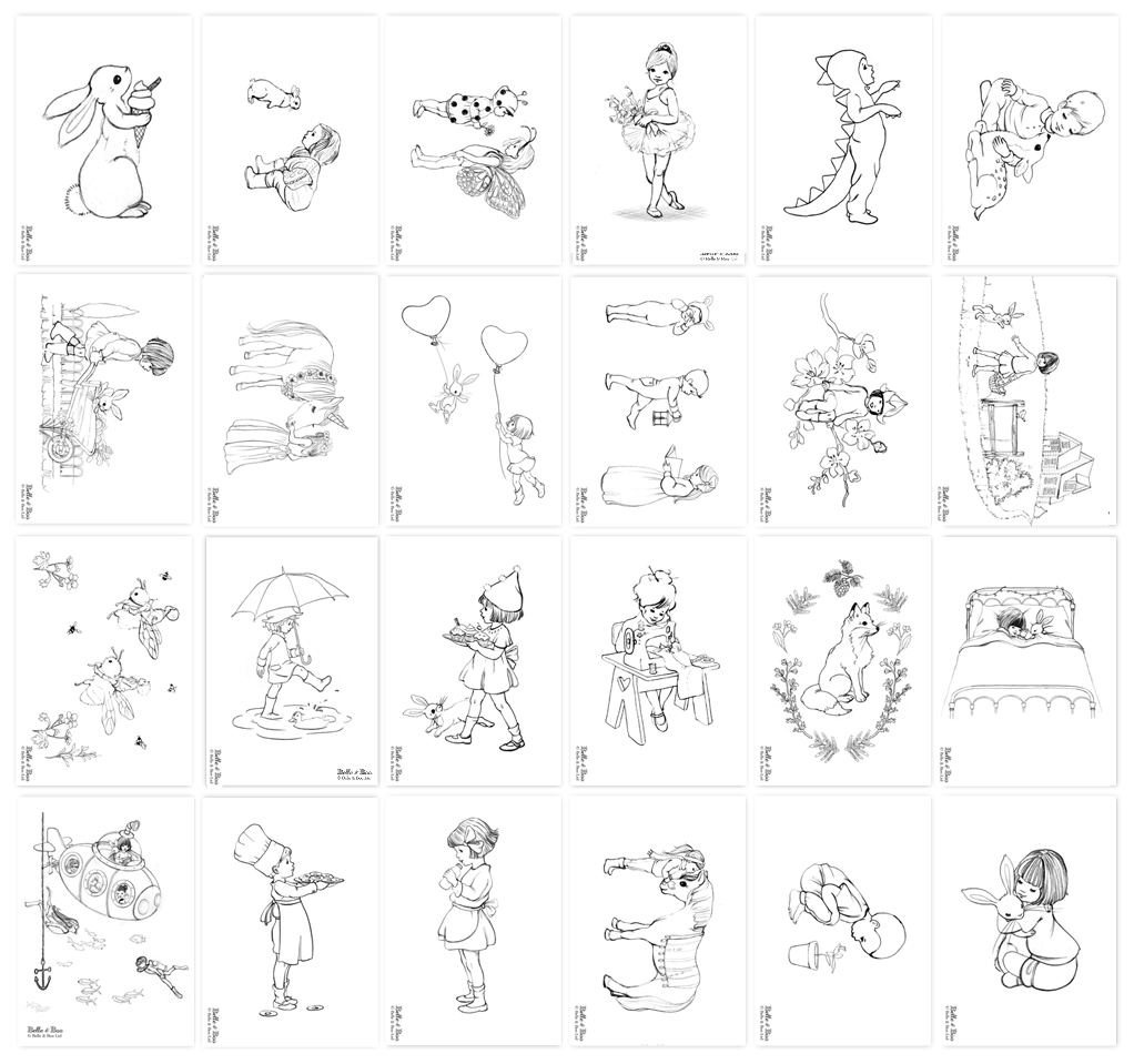 Downloadable Colouring In Sheet Bundle 2
