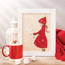 Load image into Gallery viewer, Elle and the Snowdove Christmas Cross Stitch Pattern
