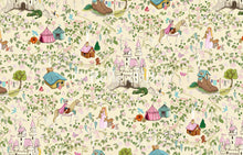 Load image into Gallery viewer, Graphic of fairytale fabric design featuring images from classic nursery rhymes and fables.
