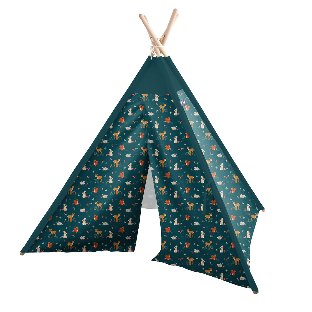 Play Tent - Forest Friends Teal