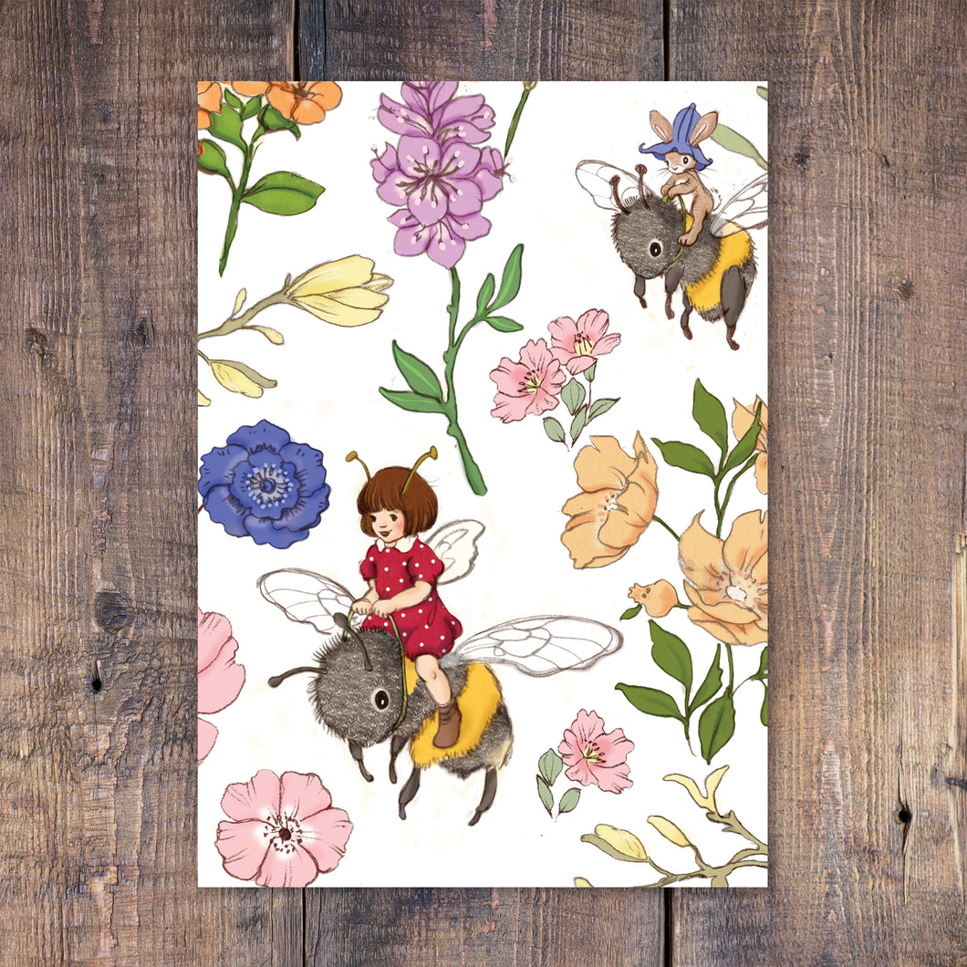 Garden Friends Wallpaper Sample