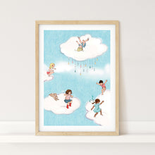 Load image into Gallery viewer, Cloud Jumping Art Print
