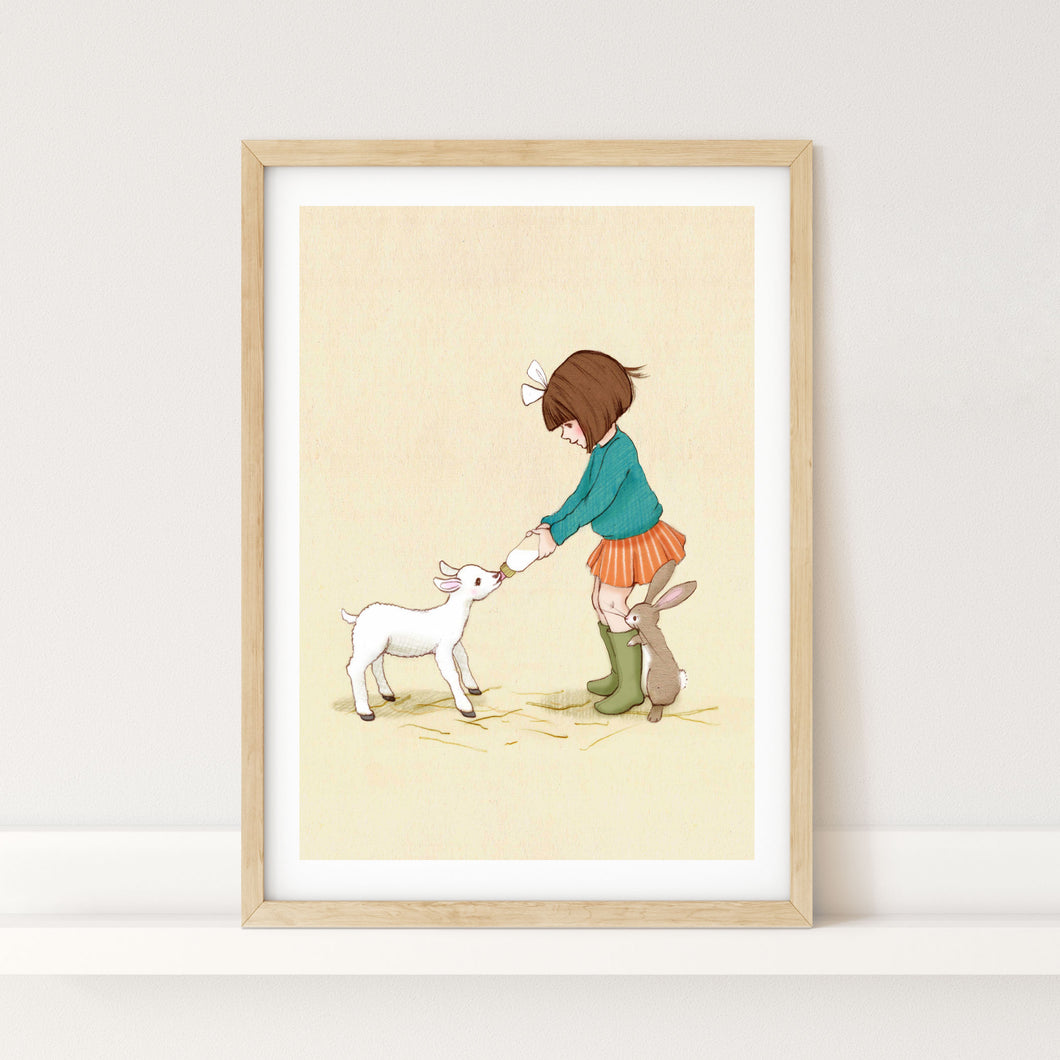 Easter Lamb Art Print