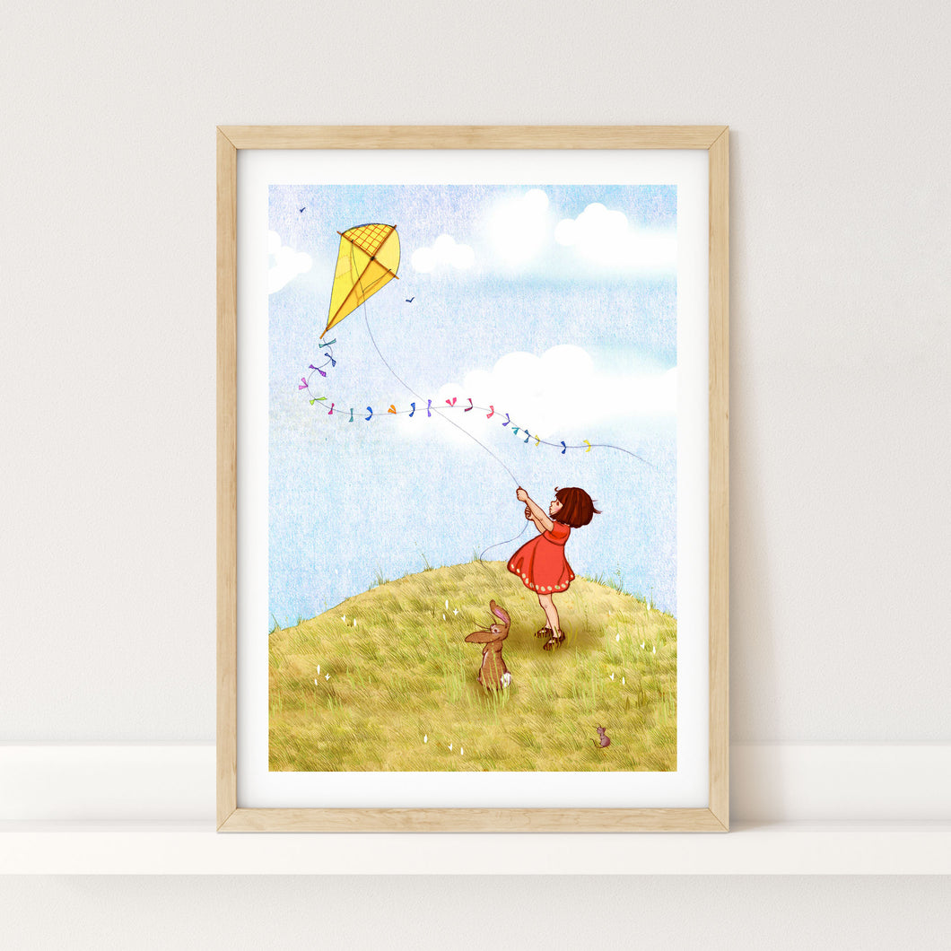 Fly A Kite Art Print