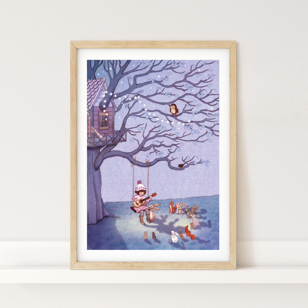 Belle's Lullaby Art Print
