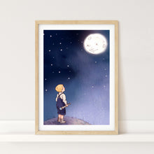 Load image into Gallery viewer, Man In The Moon Art Print
