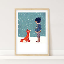 Load image into Gallery viewer, Winter Fox Art Print
