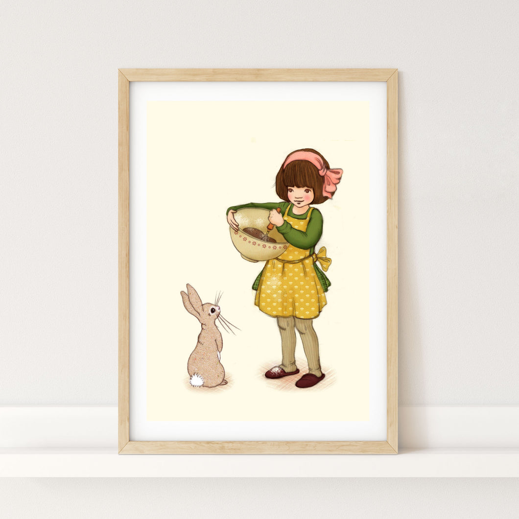 Baking With Belle Art Print