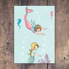 Load image into Gallery viewer, Mermaid Wallpaper Sample
