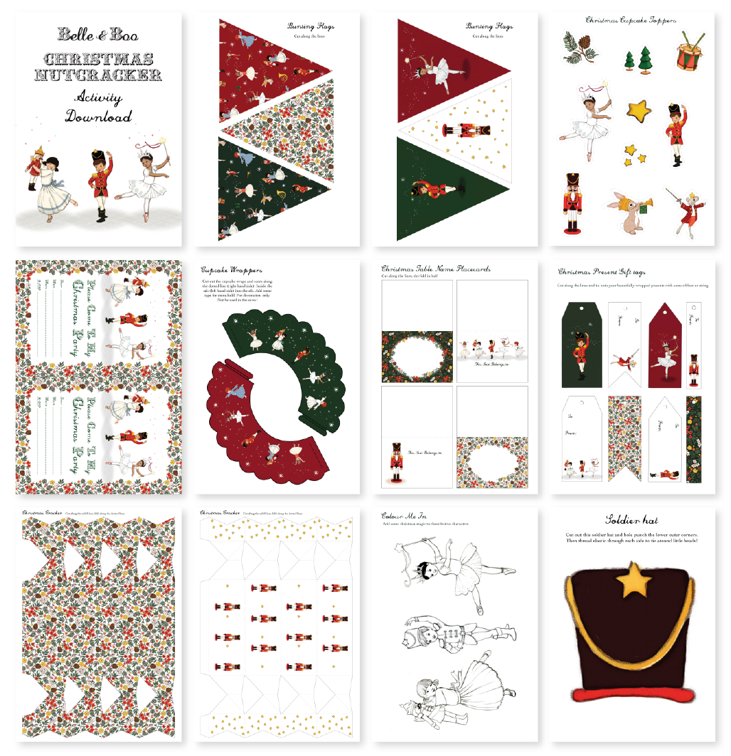 Nutcracker Decoration and Party Kit Download