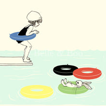 Load image into Gallery viewer, Olympic Dive Silk Screen Print
