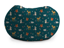 Load image into Gallery viewer, Kids Beanbag - Forest Friends Teal
