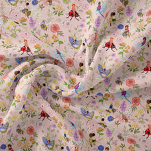 Load image into Gallery viewer, Secret Bug Garden Pink Fabric
