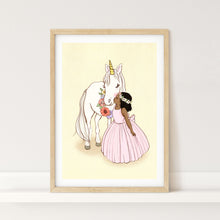Load image into Gallery viewer, Unicorn Kiss Art Print
