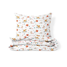 Load image into Gallery viewer, Woodland - Organic Toddler Duvet Cover and Pillow Bedding Set
